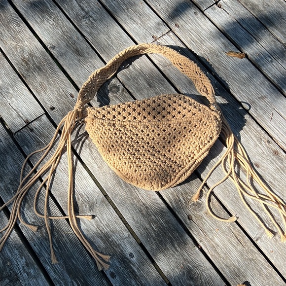 Bohemian Fringe Waste Bag - Beige - Picture 3 of 3